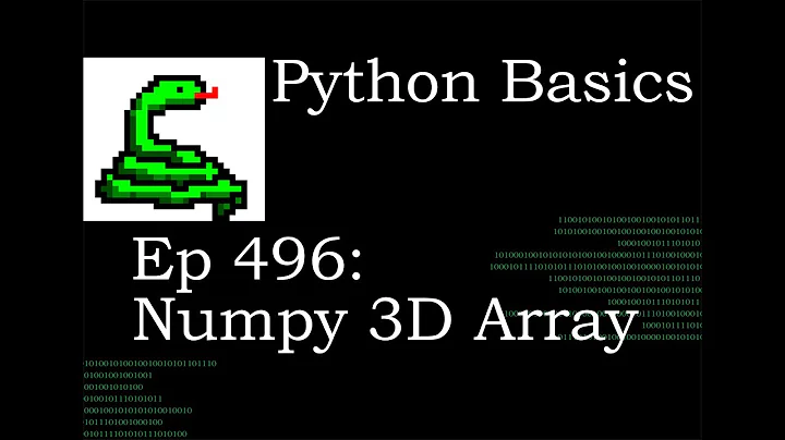 Python Basics Numpy 3d Array
