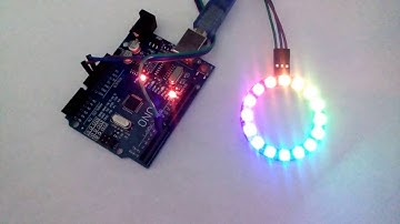 Anillo de leds RGB WS2812 con Arduino Uno