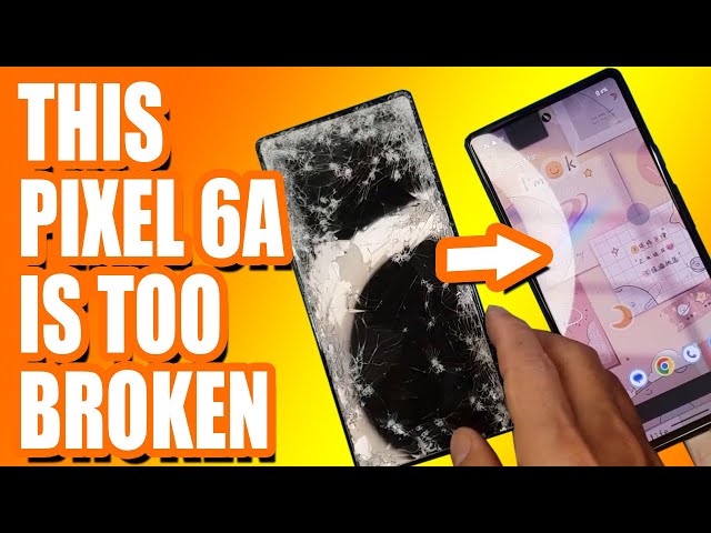 Google Pixel 6a ひび割れ YOU WON'T BELIEVE THESE CRACKS! Google Pixel 6a Screen