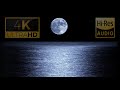 All You Need To Deep Asleep - Sleep Better with Ocean Waves Sounds On A Full Moon Night - 7 HOURS