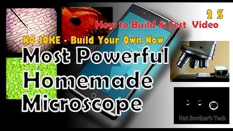 Own Homemade Microscope : How to build it