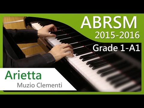 [青苗琴行]-abrsm-piano-2015-2016-grade-1-a1-muzio-clementi-arietta