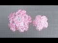 桜の作り方 Cherry Blossom, How to make beaded 【わんこビーズ r151】