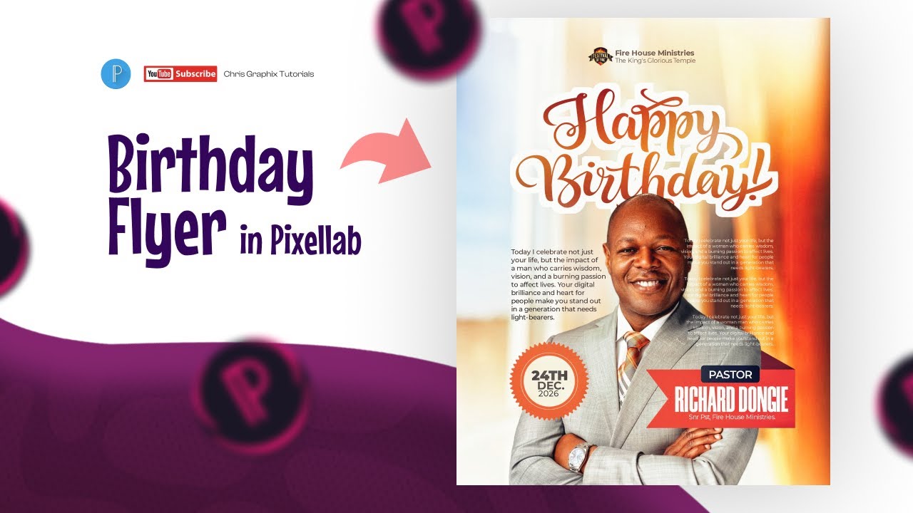 How to Design a Pro Birthday Flyer in Pixellab