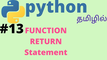 Python function return statement | Tamil