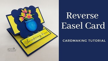 REVERSE EASEL CARD || CARDMAKING TUTORIAL WITH VARADA SHARMA DIGITAL IMAGES