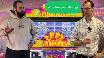 I Spent Over $100 Playing Funko Funcade Over The Edge and Won So Much! Management Stopped Me!