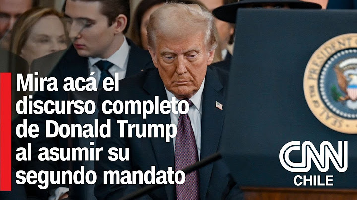 EN DIRECTO: Mira el discurso inaugural completo de Donald Trump al asumir segundo mandato en EE.UU.