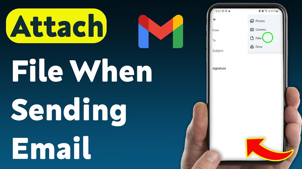 How To Attach File When Sending Email On Gmail App (Updated) - YouTube