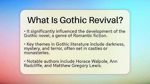 What Is Gothic Revival? - The Prose Path