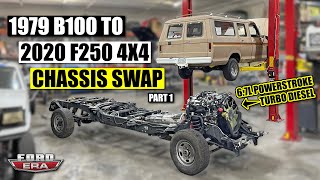 1979 B100 to 2020 F250 4x4 Chassis Swap | Ford Era