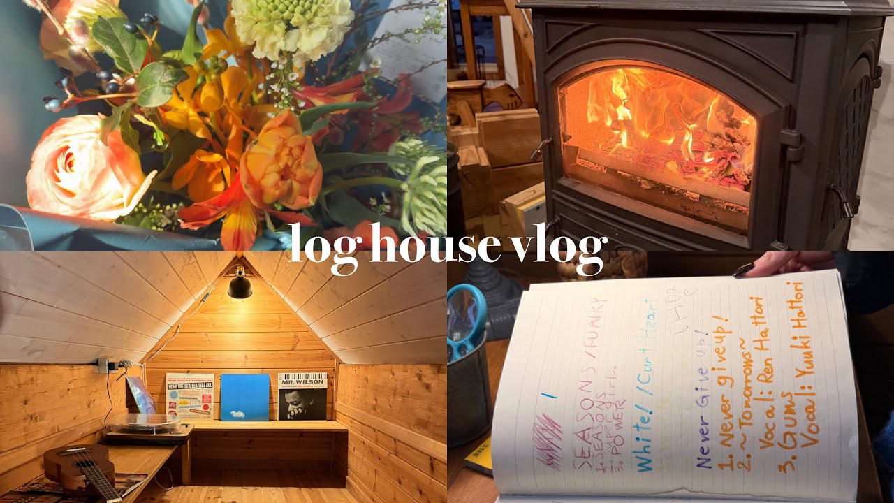 【vlog】冬のログハウス暮らし❄️🪵🗿見学体験で充実な休日☕️