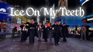 kpop In Public Nyc  Times Square Ateez  ice On My Teeth Dance Cover