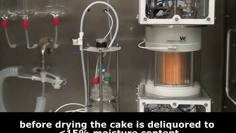 AWL Continuous Carousel Filter Dryer in Production Mode