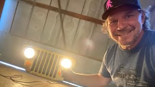 Dirt Daily. How to make a simple wall hanging Jeep Grille Light