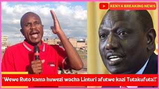 Ruto SHOCKED!! Supporters GONE ROGUE🤔🤔'Hatuwezi unga mkono mtu MJINGA❌❌'
