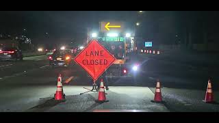 7/23/25 set-up.  Closed lanes 4-5 on sb805 from Balboa to Mesa College.