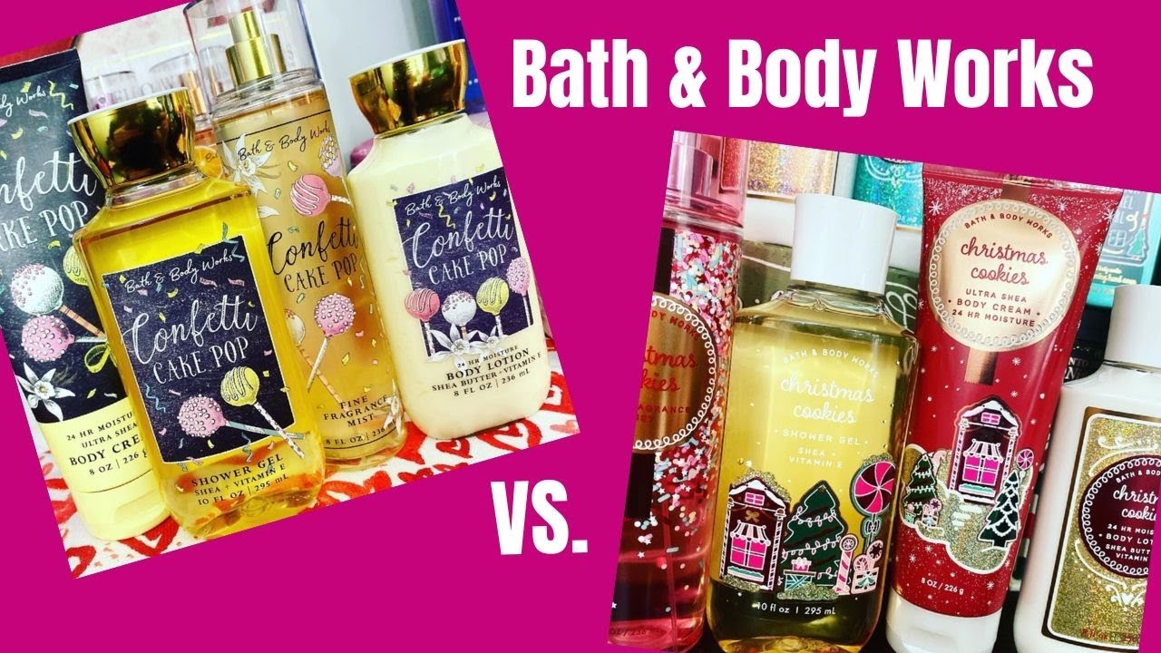 Bath & Body Works Comparison! Confetti Cake Pop Vs Christmas Cookies