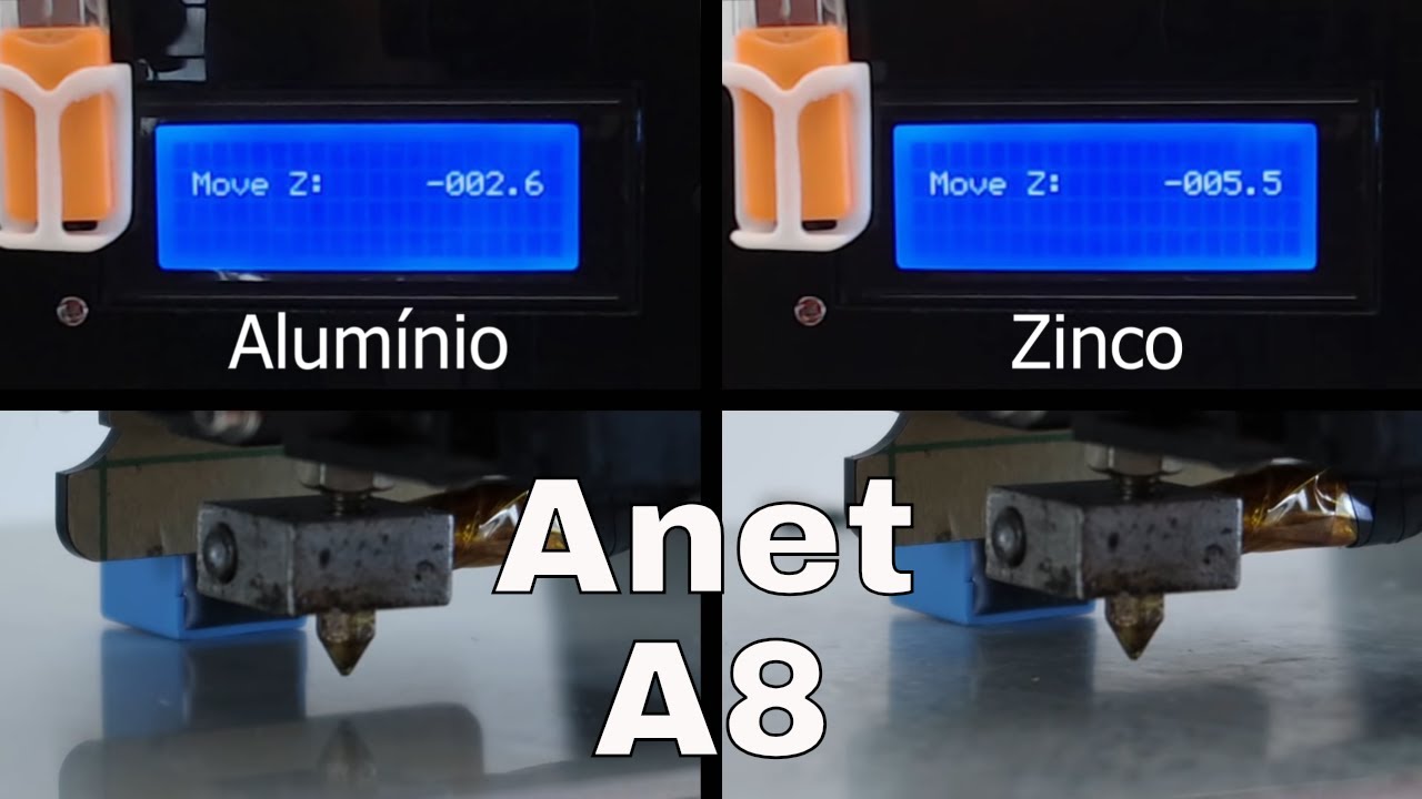 Anet A8 - Como utilizo vidro na HotBed com Sensor Indutivo?