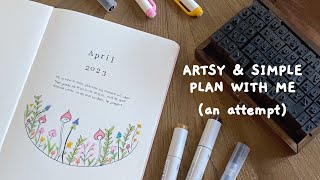 attempting an artsy & minimalist monthly bujo setup | april plan with me 2023 by Claudia Spaurel 9,208 views 1 year ago 14 minutes, 7 seconds