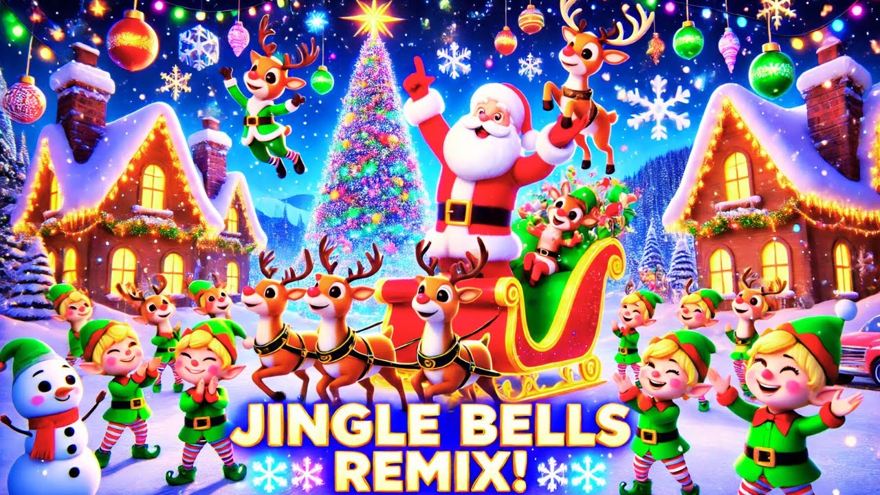 Jingle Bells Remix A Magical Christmas Dance Party for Kids - YouTube