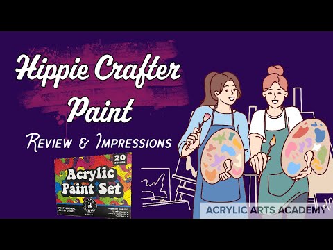 Hippie Crafter Acrylic Paint Markers for Paint by Number PBN