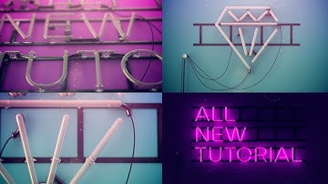 Neon Sign - Cinema 4D Breakdown Tutorial