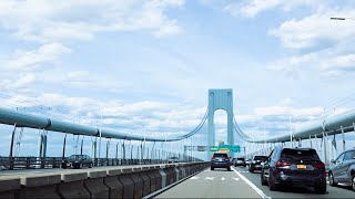 Driving From New Jersey To New York Via Verrazano Bridge &  Outerbridge Crossing 
