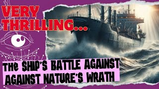 A Ship Sailing In A Rough Sea. The Ship’s Battle Against Nature’s Wrath