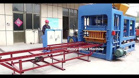 Henry QT8-15 full automatic hydraulic block machine line working process detailed description.