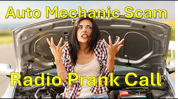 Radio station prank calls a young lady about extra car maintenance