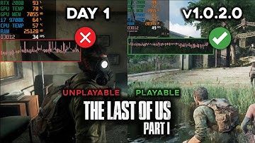 The Last of Us Part 1 |  Day 1 VS v1.0.2.0 Comparison