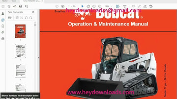 Bobcat T450 Compact Track Loader Operation & Maintenance Manual SN B4J211001 & Above