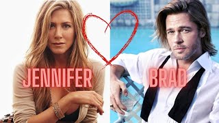 Brad Pitt and Jennifer Aniston. LOVE. MARRIAGE. DIVORCE.
