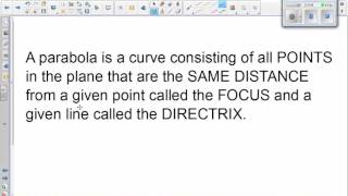 7-1 Notes   Parabolas Day 1