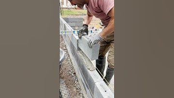 Brick Laying Tips ! How to lay 16 by 4 concrete blocks?