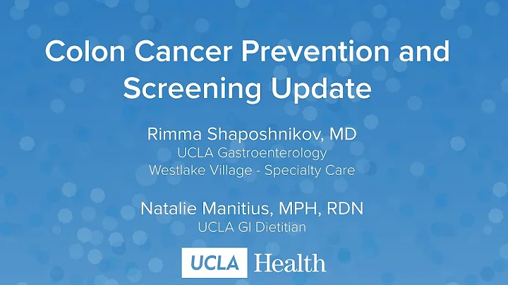 Colon Cancer Update | Rimma Shaposhnikov, MD, Nata...