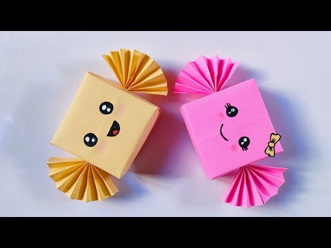 How To Make Easy Mini Paper Candy / Paper craft / Paper Crafts For School /  Craft Ideas With Paper 