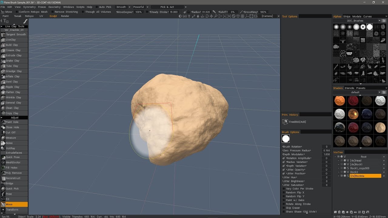 3ds Creating a Rock Kitbash Collection Pt.1
