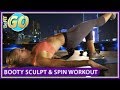 Booty Sculpt &amp; Spin Mobile Workout: BeFiT GO- 15 Min