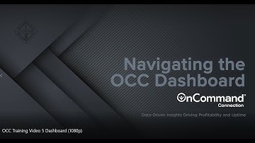 OCC Dashboard Overview