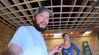 Framing A Garage Ceiling TimeLapse