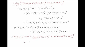 [Hall & Knight, p517] Find the cubic equation whose roots are (B+C)/A, (C+A)/B, (A+B)/C.
