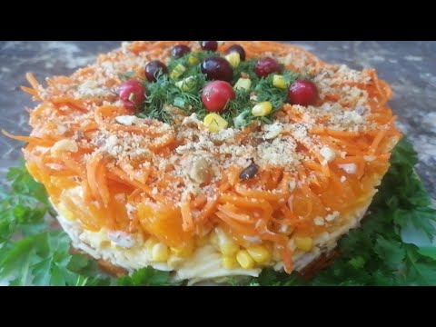 Video: Unusual salads for the New Year 2022: recipes with photos