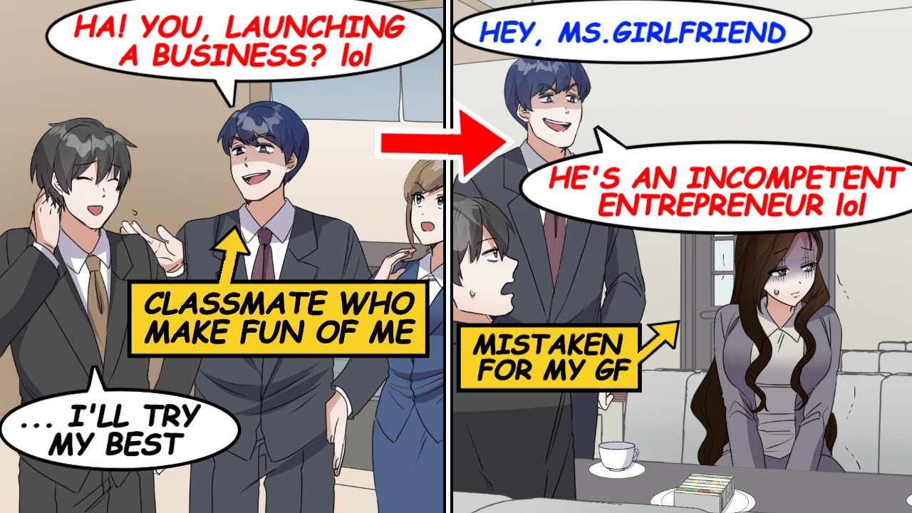 【Manga】A classmate who makes fun of me mistook a lady for my gf and tried to plunder her...