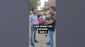 CSIR EXAM LIVE REVIEW LIFE SCIENCE SHIFT 2 #csir #csirnet #csirnetlifesciences #live #shorts