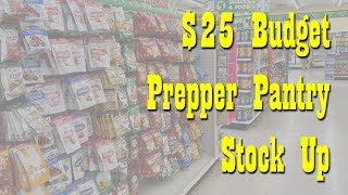 $25 Budget Prepper Pantry Haul from Dollar Tree ~ Stock Up