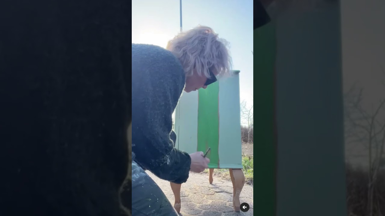 Paint a wooden dresser to make it more fun 