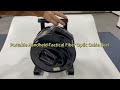 Portable Handheld Tactical Fiber Optic Cable Reel #fibercable #cablereel #reel #ftth #fiberoptic