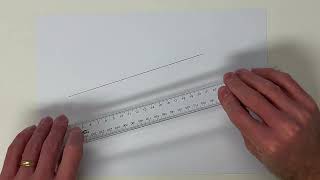 Two-sided ruler: Parallel line one ruler-width away